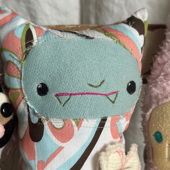 MONSTER DOLLS Big & Little - The Wrestler and The Needle Handmade EUC - Picture 4 of 5